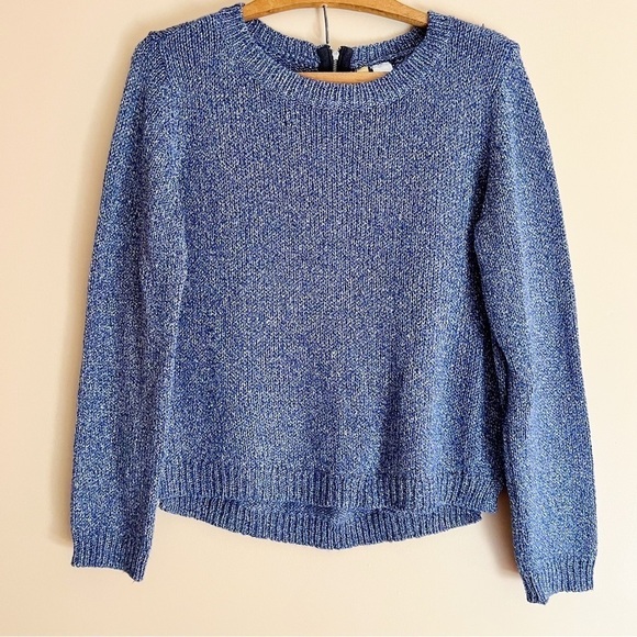 H&M Divided Blue Sparkle Knit Sweater - Picture 1 of 4
